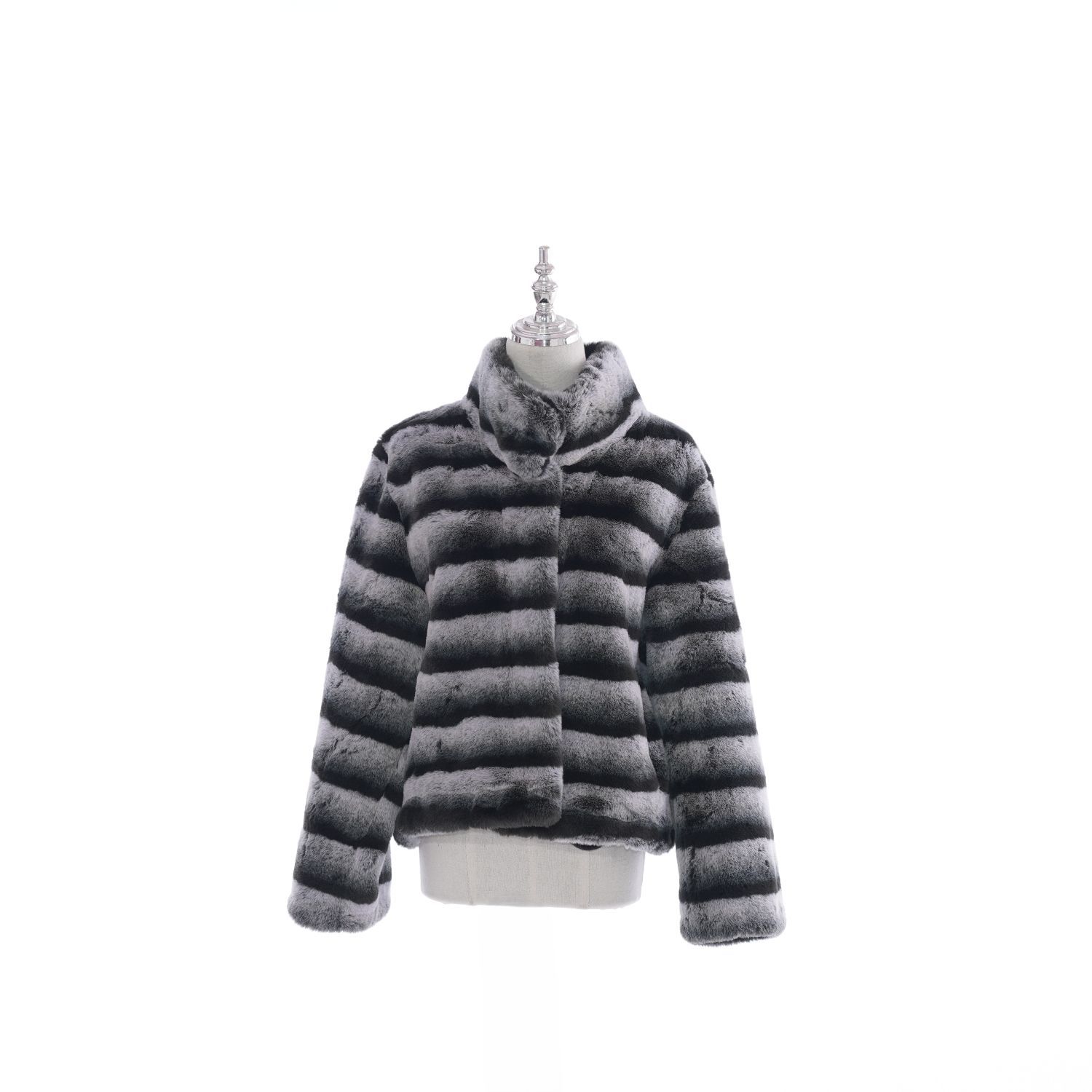 Thermal Lined Faux Mink Coat Women Modern Print Low MOQ Factory Direct