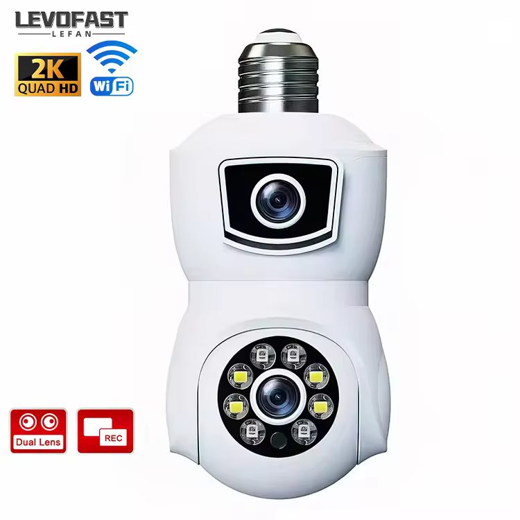 Levofast Manufacturer Wifi E9 Light Bulb Camera Panoramic Hd Wifi Home Smart Mini Camera Ptz Ip Home Lamp Camera