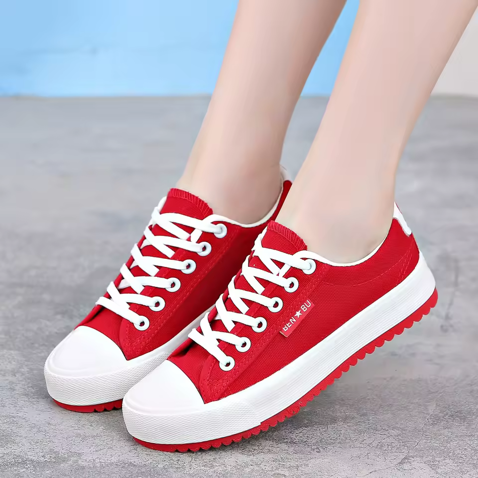 Fast Shipping Factory Directly High Top Women Canvas New Fashion Breathable Outdoor Casual Canvas Women Shoes