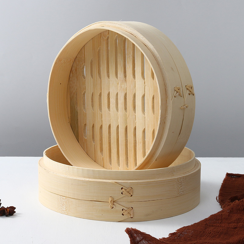 Wholesale Bamboo Steamer Dumpling Steamer Basket Food Steamer