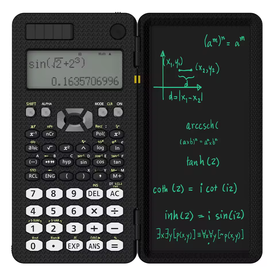 Newyes Wholesale Solar Scientific Calculator With Writing Tablet 240 Functions Financial Calculator For Student Office