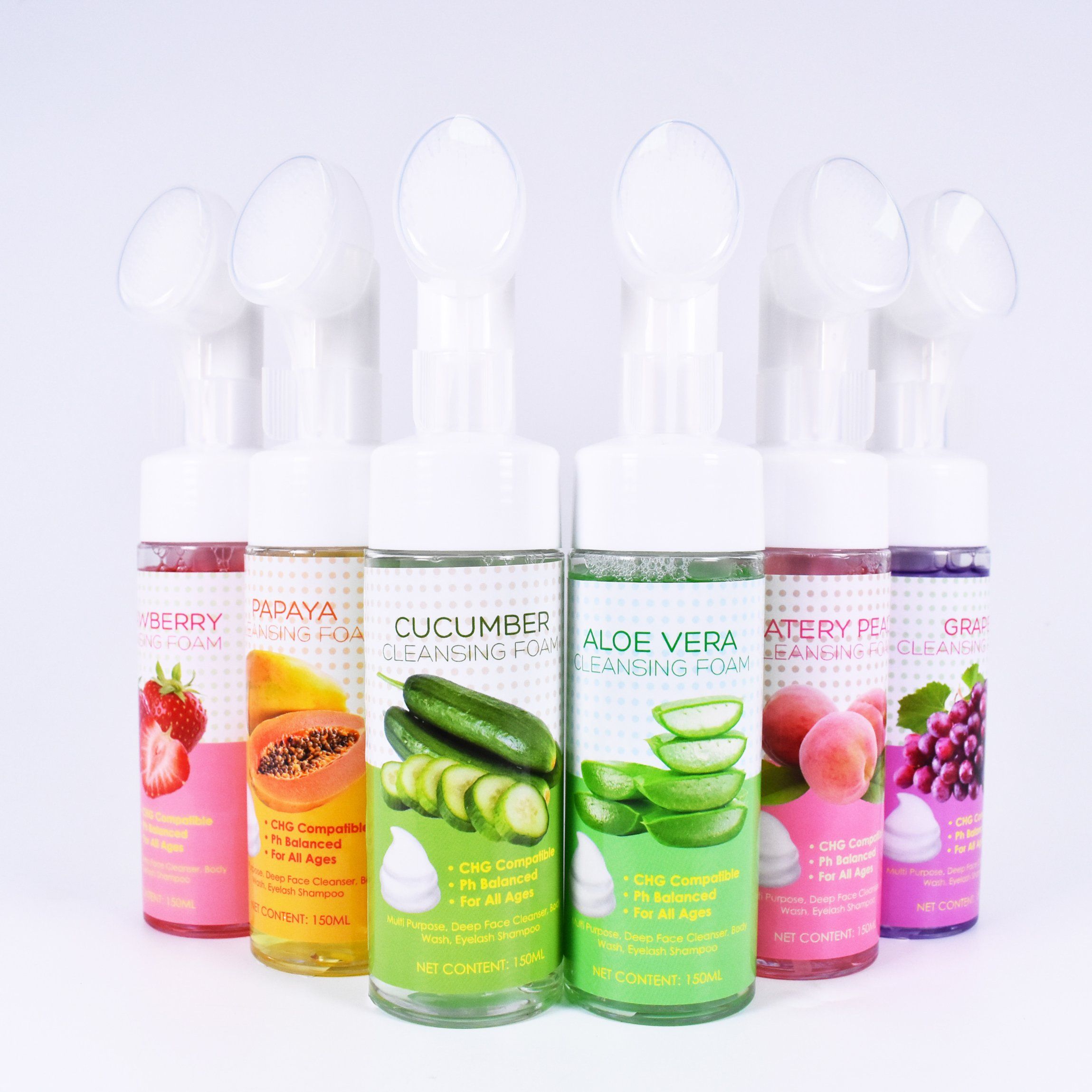 Private Label Deep Cleaning Vitamin C Amino Acid Facial Cleanser Face Wash Mousse Foam Cleanser