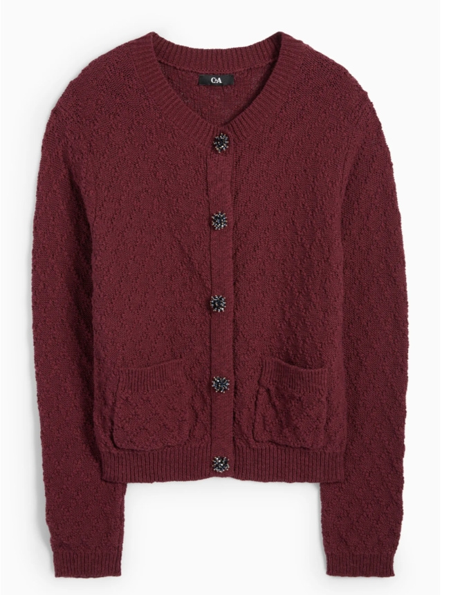 Tailored Premium 100% Wool Sweater Knit Cardigan Stretchy and Comfortable Versatile