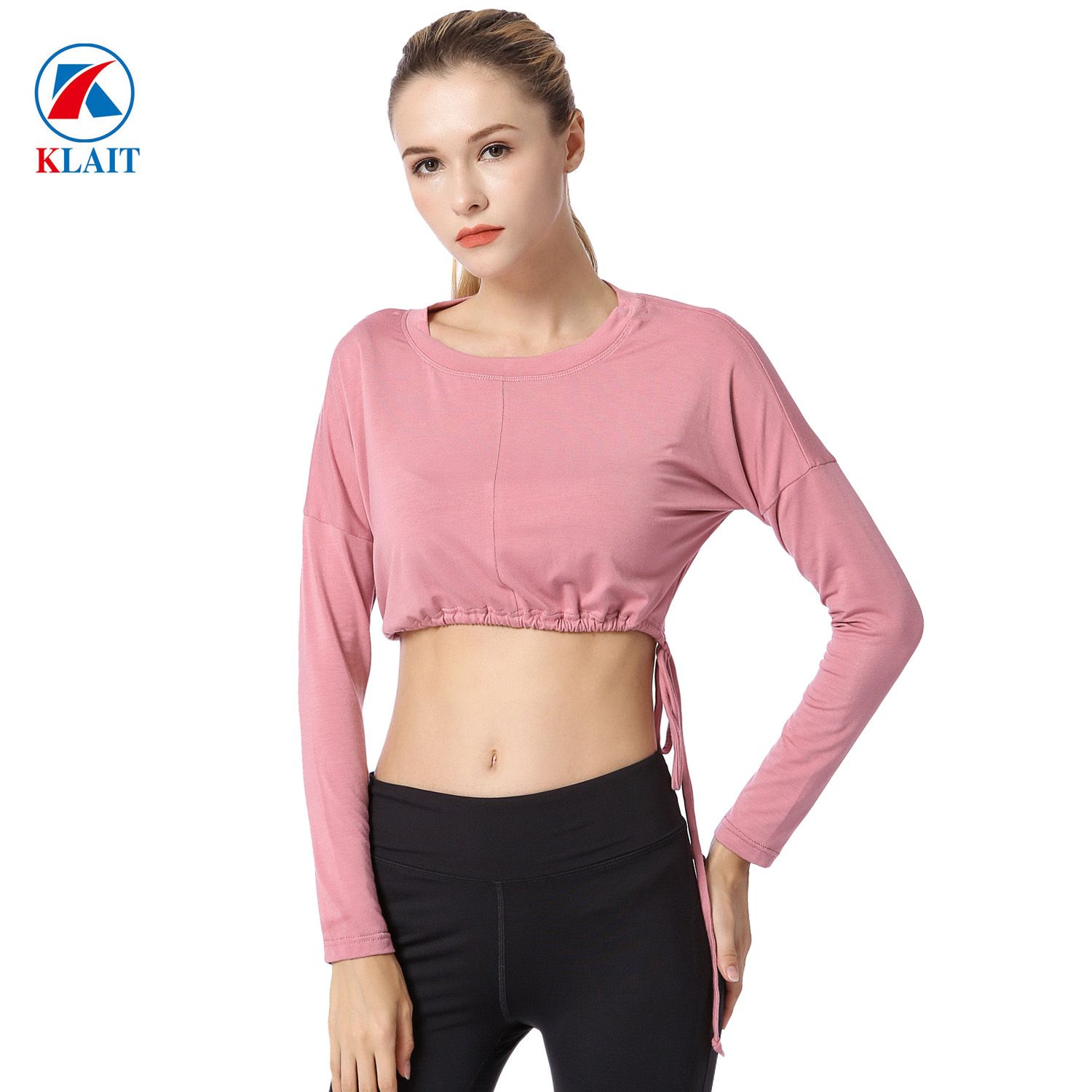 Women's Professional Long Sleeve Yoga Tops Activewear Running Workout T-Shirt Sports Gym Suit