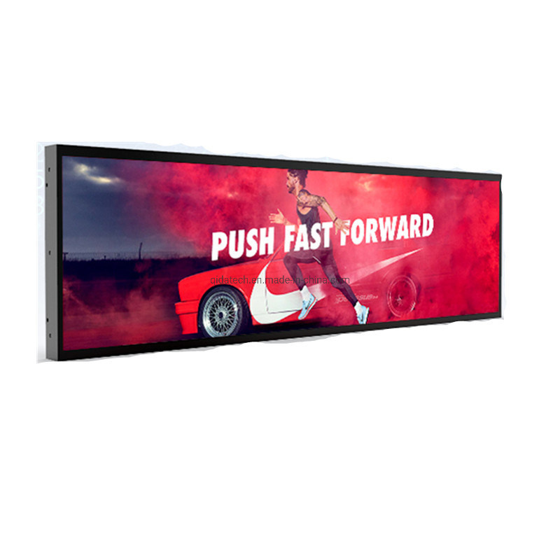 New 19.1 Inch Ultra Wide Stretched Bar LCD Advertising Display with 700CD/M^2 High Brightness Kiosk Digital Signage