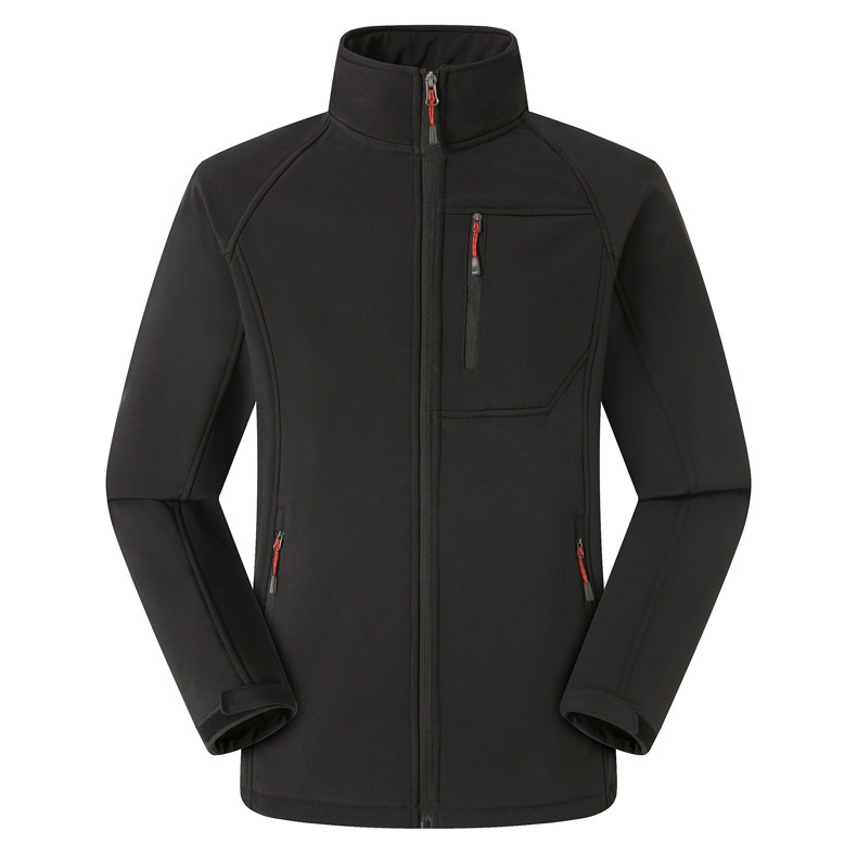 Ready Made Premium Quality Men Soft Shell Jacket with Windproof Protection Features