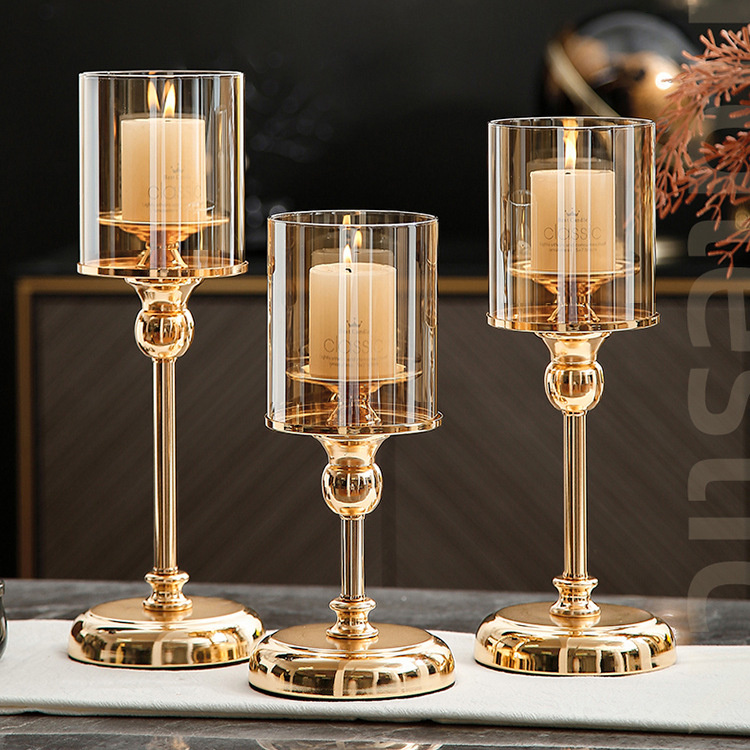 Best Seller Exquisite Glass Elegant Home Decor Accessory Candle Holder