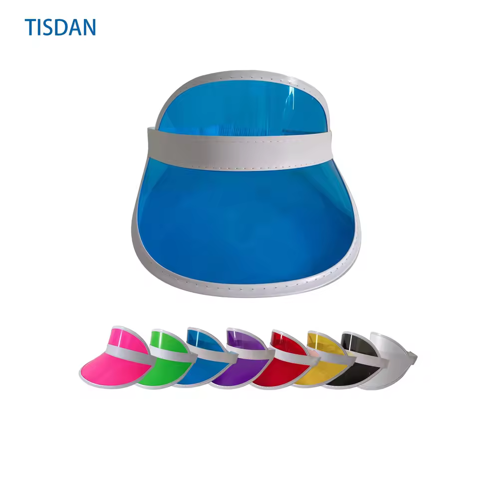 2024 Stock Pvc Visor Cap Custom Printed Logo Beach Outdoor Sun Visor Hat Colorado Football Sports Visors Cap For Fishing