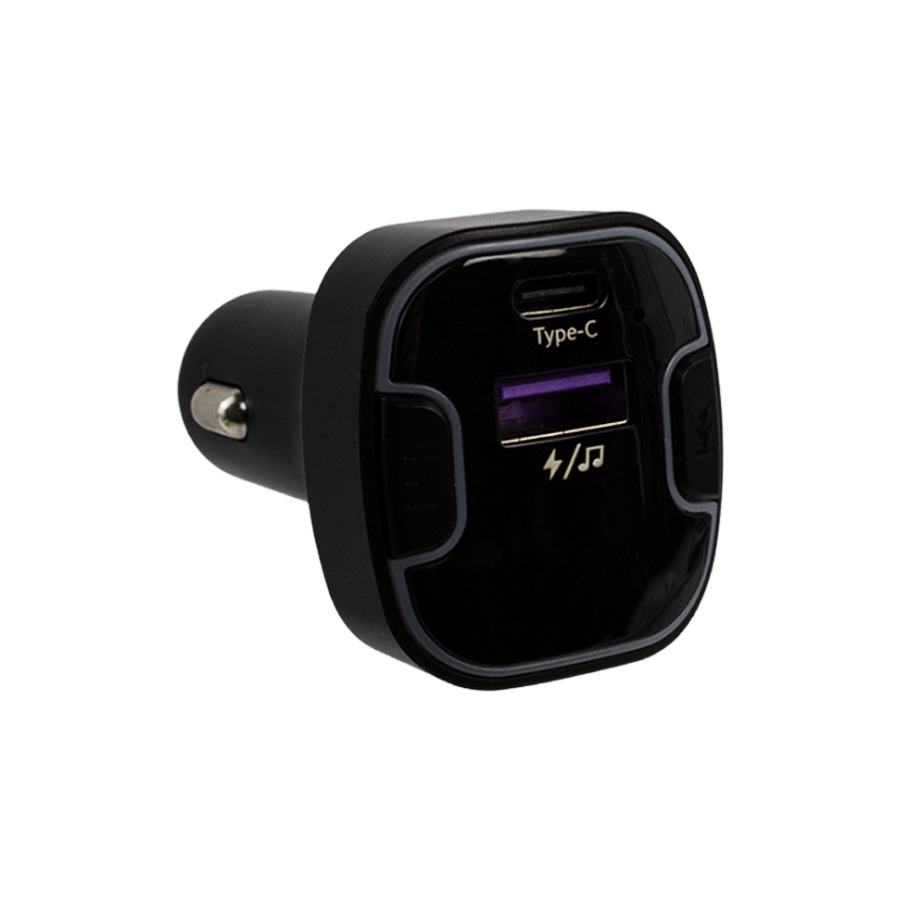 Multi-Function Car Charger Bluetooth MP3 Player FM Transmitter with LED Rainbow Lighting