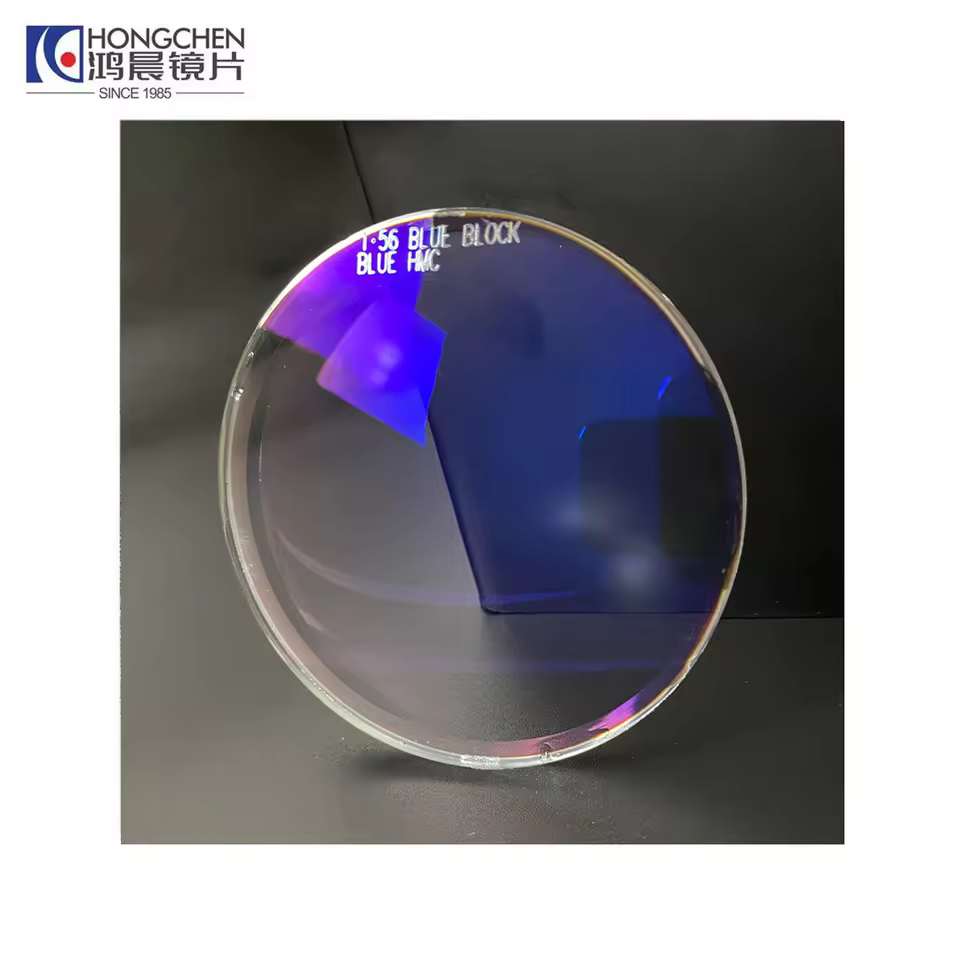 Hongchen 37 Years Factory Single Vision Best Eyeglass Lenses Wholesale Blue Block Optical Lenses