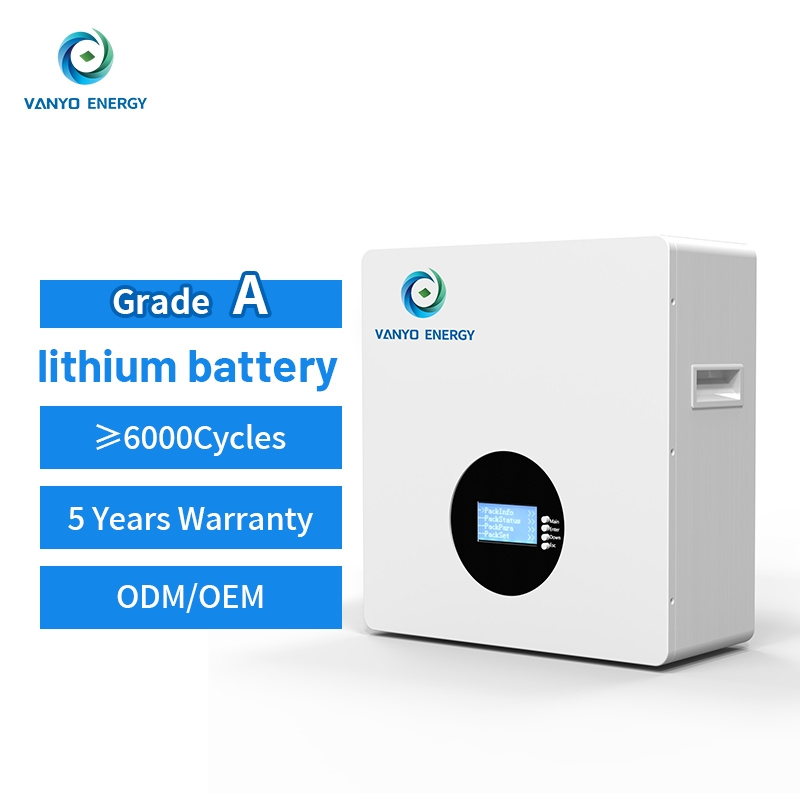 Factory Price 25.6V 51.2V 100ah 200ah 280ah 314ah Home Wall-Mounted Solar Energy Storage Lithium LiFePO4 Battery