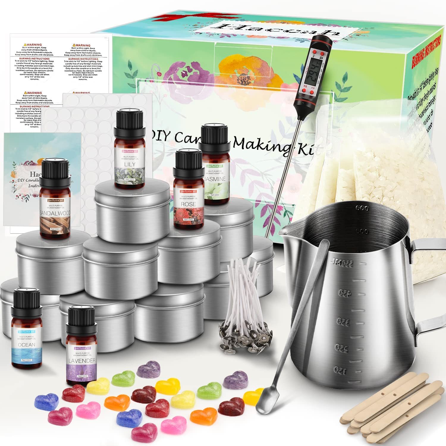 Hot Selling Candle Maker Set Scented Craft Tools DIY Scented Soy Wax Candle Supplies Maker Kit