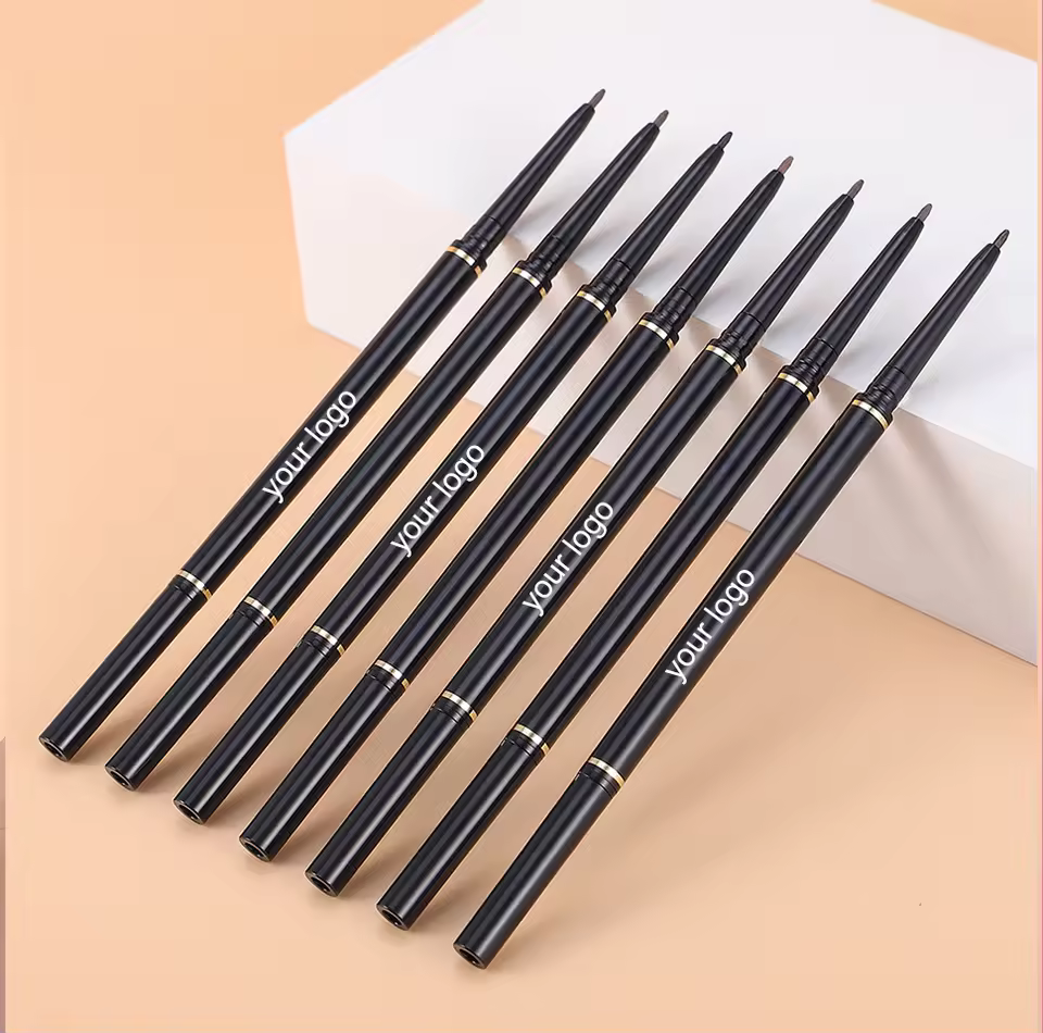 Wholesale High Pigment Waterproof Brow Pencil Custom Private Label Long Lasting Slim Eyebrow Pencil