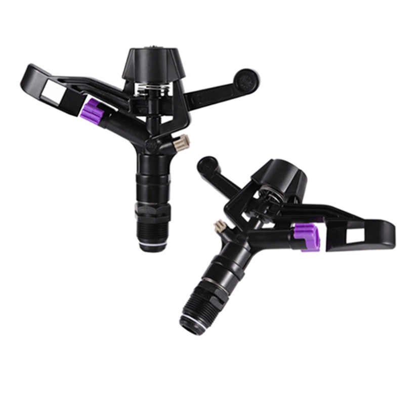 3/4" Plastic 360 Degree Rotary Double Nozzle Garden Lawn Irrigation Sprinkler Tool