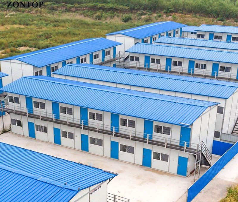 Best Luxury Prefabricated Homes Farms Small Labor Worker Camp Office Modular Container House Prefabricated Building Prefab K House Movable Sandwich Panel Home