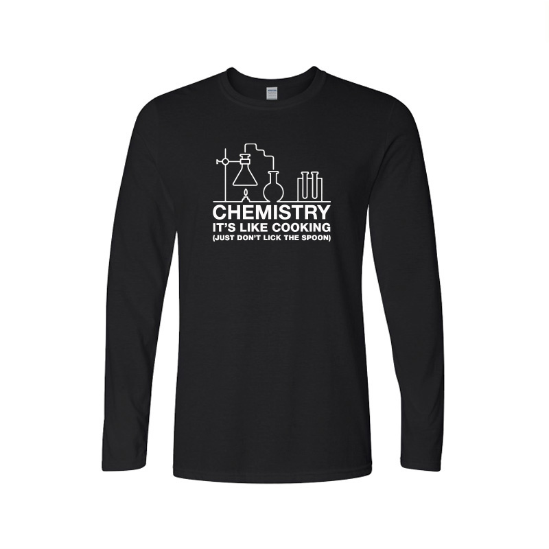 Fashion Design Printing Cotton Round Neck Men T Shirt Long Sleeves Sweatshirt