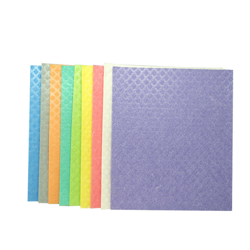 Organic No-Odor Printed Eco-Friendly Ultra-Absorbent Cellulose Sponge Cleaning Cloth