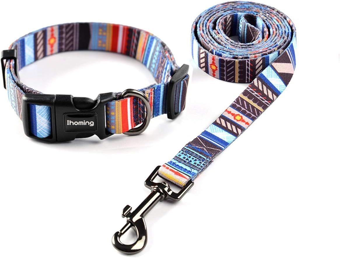 Pet Products Customisable Breakaway Dog Collars and Leash Personalized Adjustable Dog Collar Leash