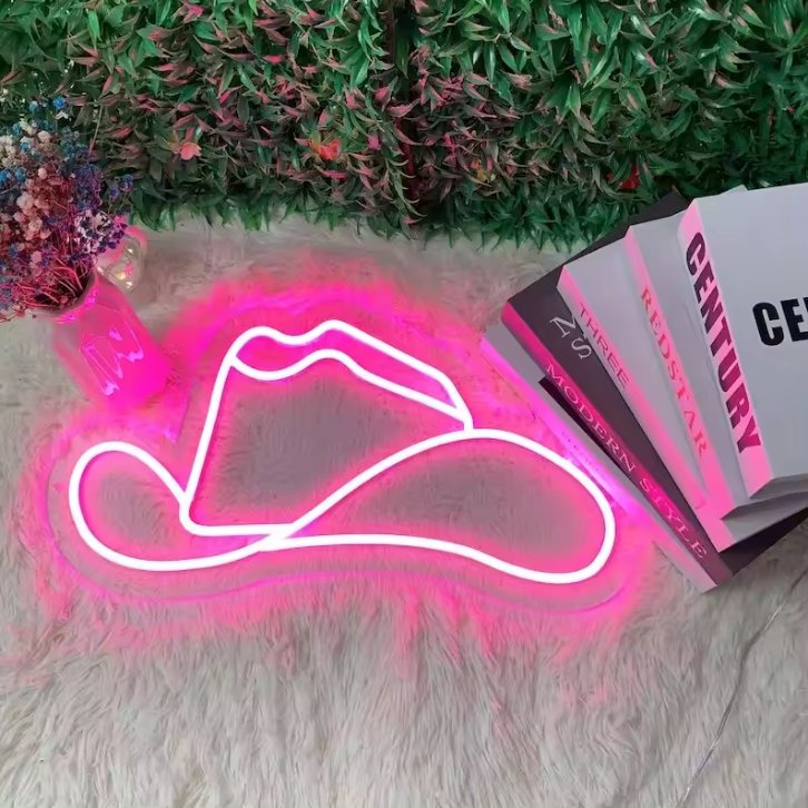 Goldmore1 Factory Outlet Personalized Hat LED Neon Waterproof Indoor and Outdoor Decor LED Light Neon Sign
