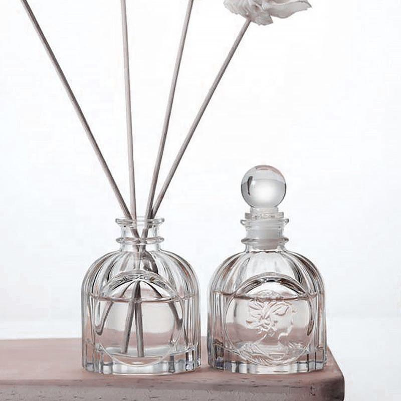 Wholesale Rattan Reed Sticks Home Fragrance Diffuser Empty Reed Diffuser Glass Bottle
