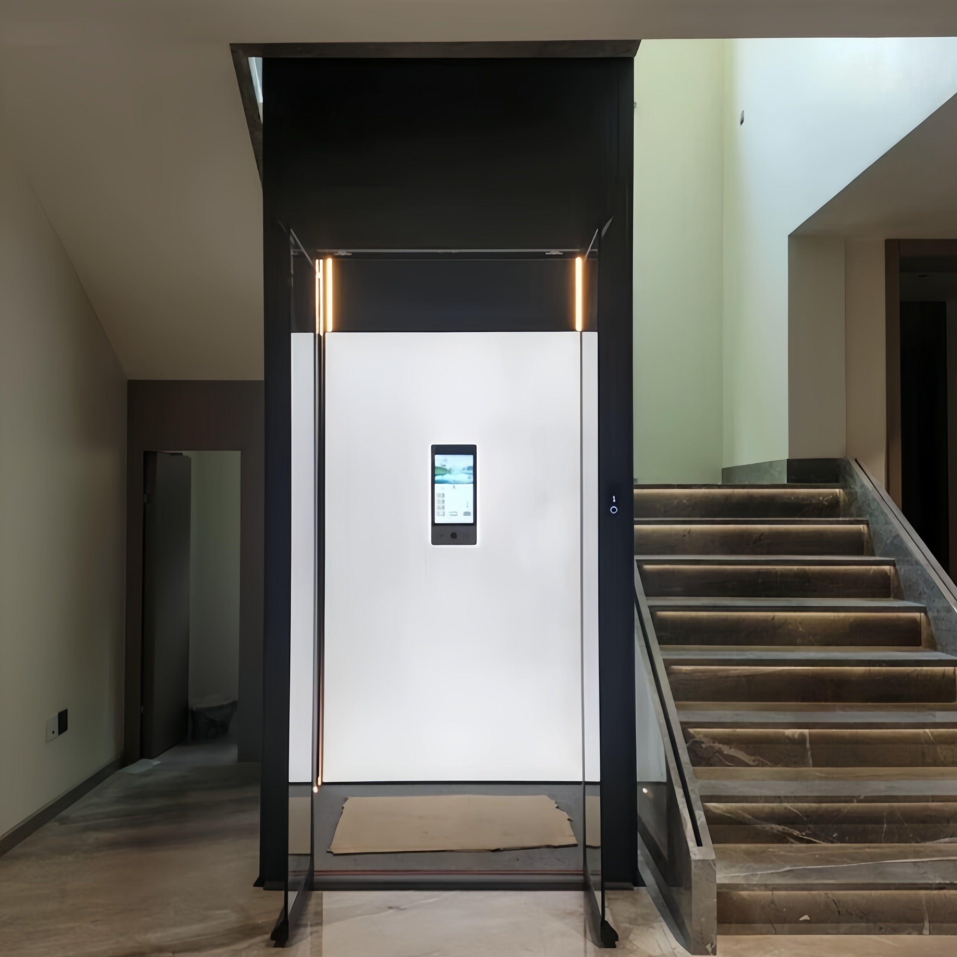 Load 450kg 2-3 Person Residential Passenger Lift Small Home Elevator Made in China