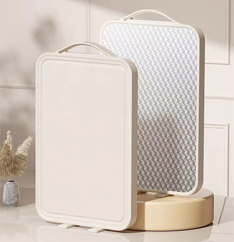 2024 New Series Cutting Board Comes with Cutting Board Stand Stainless Steel with Stand Rectangular Double Use Cutting Board