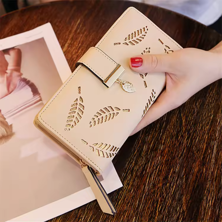 Vintage Small Luxury Brand Designer Fashionable Pu Leather Wallet For Women Latest
