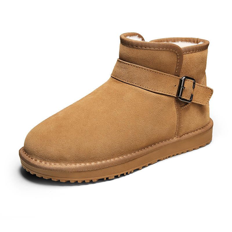 2024 Wholesale Winter MID-Calf Snow Boots Outdoor Thermal Plush Fur Casual Boots Platform Women Men Shoes