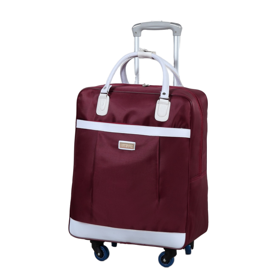 Oxford Duffle Sport Trolley Bag Best Quality Water Resistant Zipper Closure Fashionable Oxford Travel Gym Bag With Wheels