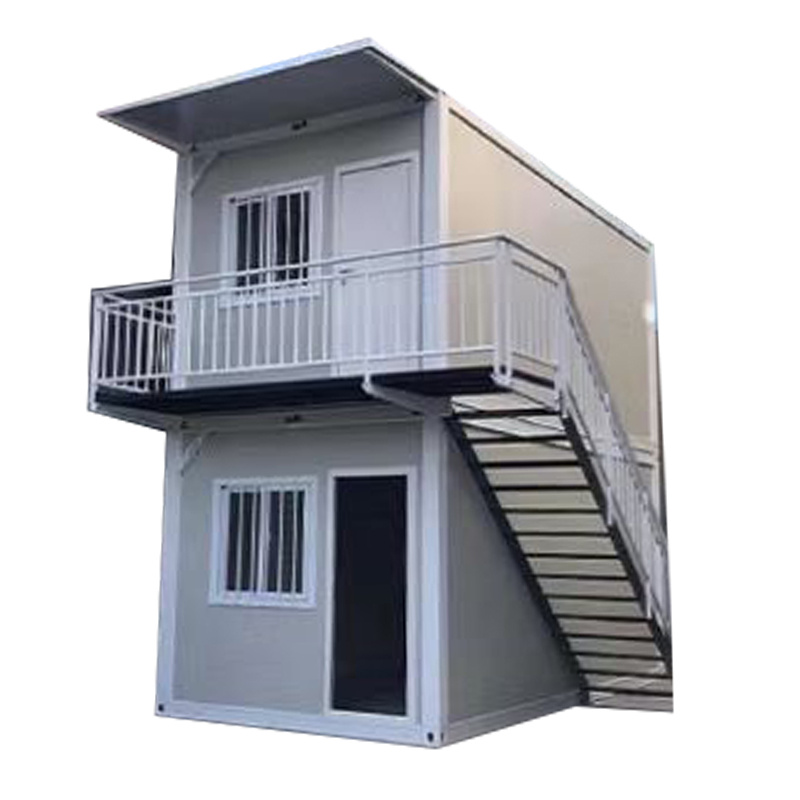 Prefab Container Homes Construction Site Worker Living Prefabricated Steel Structure Flat Pack Container House Caravan Bungalow