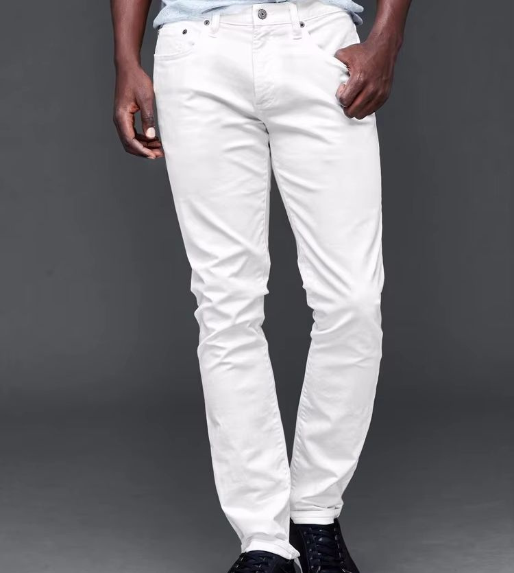 OEM Casual Canvas Elastic Waist Sweatpants Gym Sport Trousers Men Long Pants