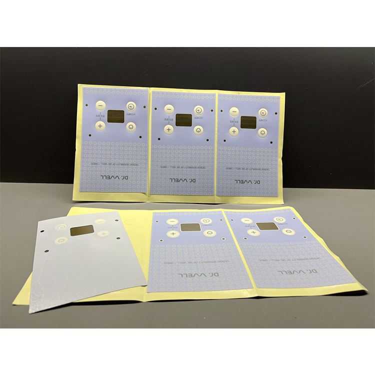 Custom Digital Printing Pet/pc Membrane Keypad Graphic Overlay Keyboard Switch Sticker For Home Appliances Direct From Factory