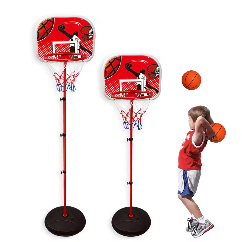 Guangdong High Quality 120cm/150cm Adjustable Movable Basketball Ring Stand Best Outdoor Toys For Boys Popular Gift For Kids