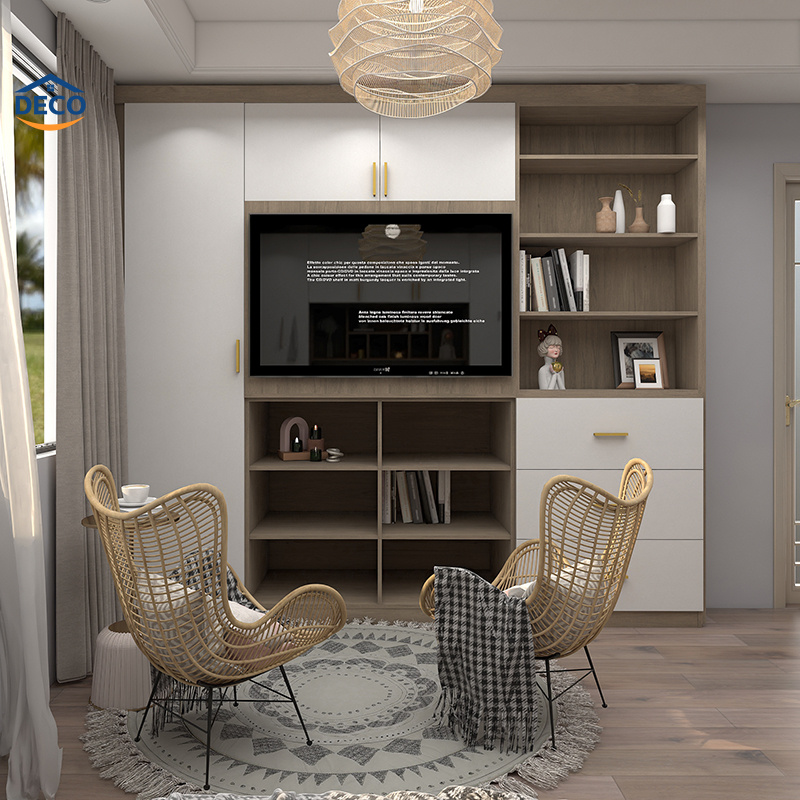 2024 Hot Style Metal Home Furniture 4 Door Wardrobes Wooden Bedroom Wardrobe