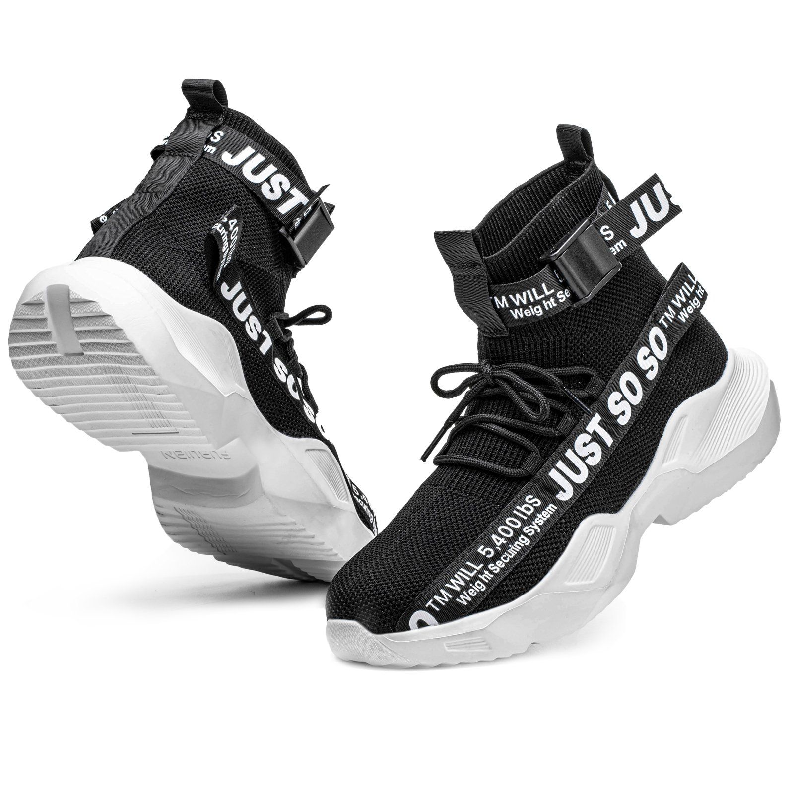 Men's Fashion Safety Shoes with Steel Toe Lightweight and Comfortable Black Girl Boots ASTM CE/Ukca Standard OEM