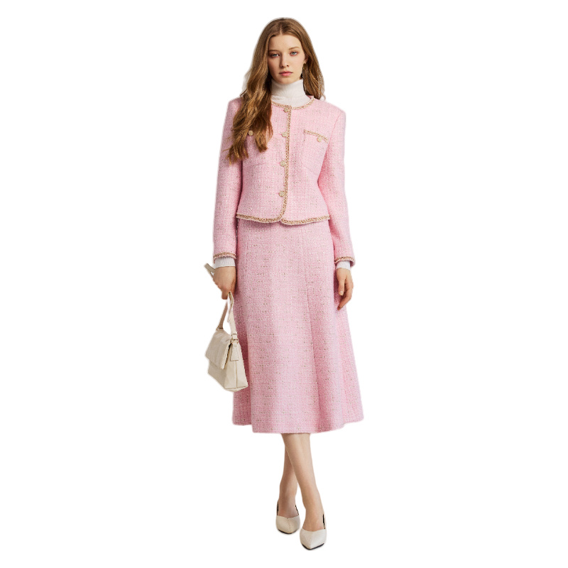 Trendy Oversized Fit Contemporary Cut Women Tweed Made to Measure Factory for Fashion Wear