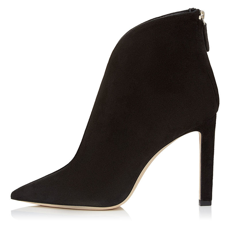 Latest Pointed Toe High Heel Ankle Boots for Women