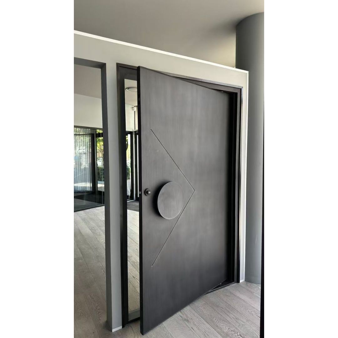 Modern Minimalist Home Design Security Wood Entrance Door Exterior Entry Door