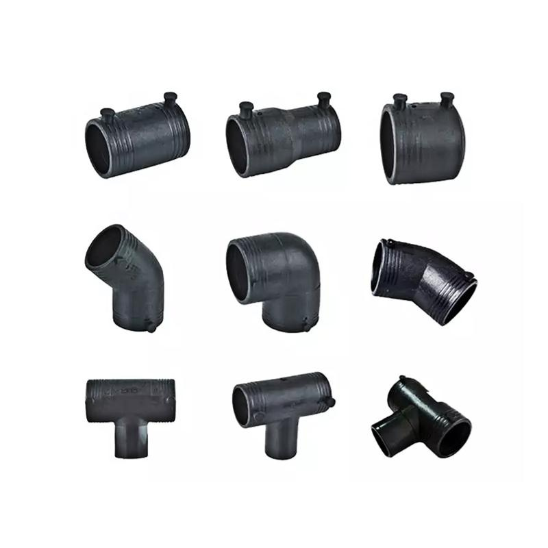 HDPE Elbow Coupler Cap Flange Plate Tee Reducer Polyethylene Electrofusion Fittings
