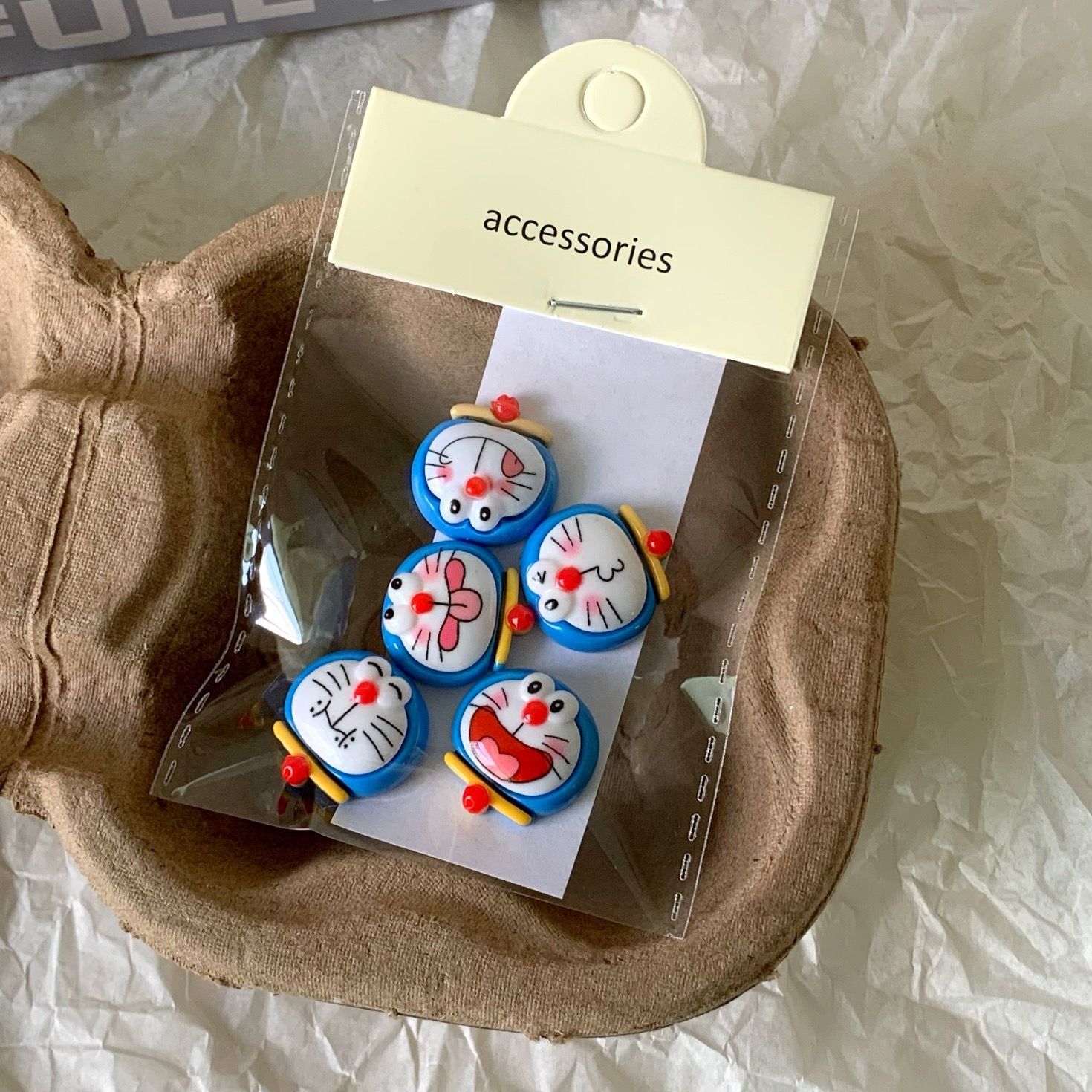 Adorable Doraemon Resin Figurines and Accessories for Home Decor