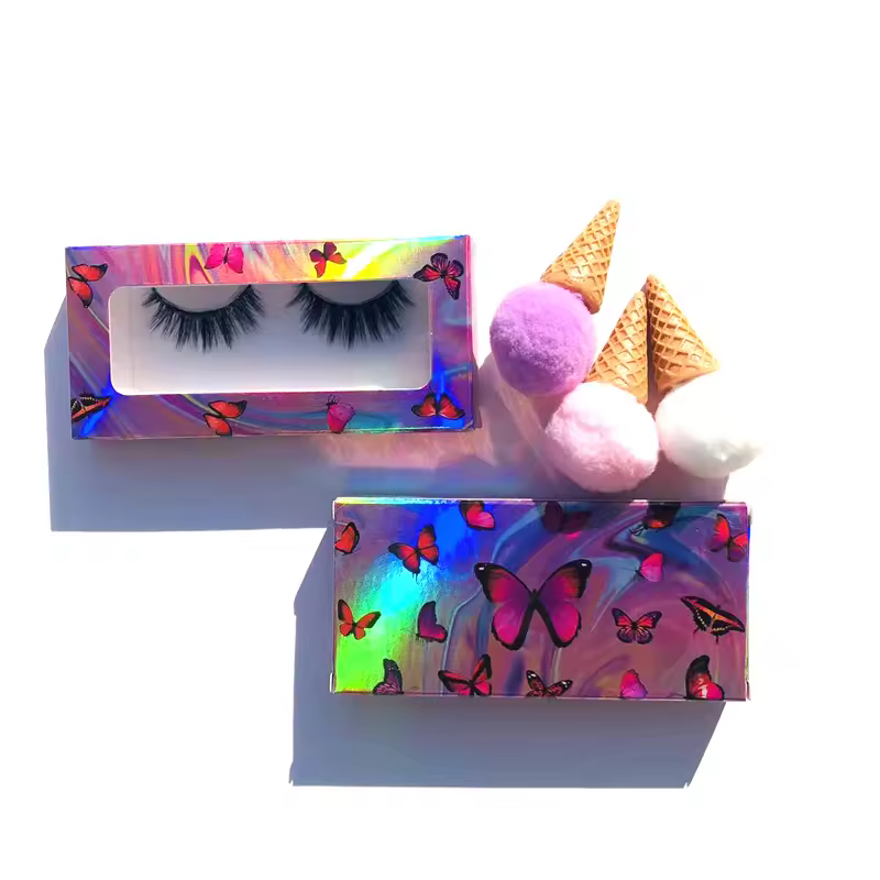 Wholesale In-stock Eyelashes Box 3d 5d Long Empty Lash Box Vendor Beauty False Eyelash Paper Packaging Boxes Spot Commodity