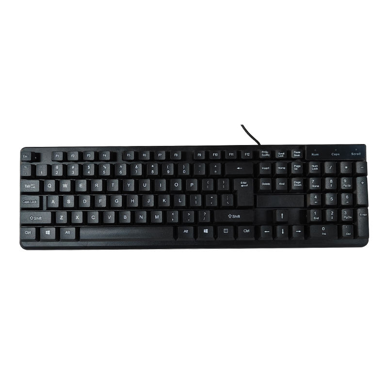 104-key Usb Waterproof Keyboard Black Traditional Layout Wired Keyboard For Home Office Mechanical Optical Operation New Product