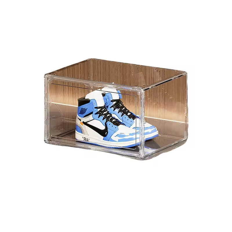 Lavinia Transparent Shoe Box Thickened Shoes Organizers Plastic Fold Dustproof Storage Box Stackable Various Styles