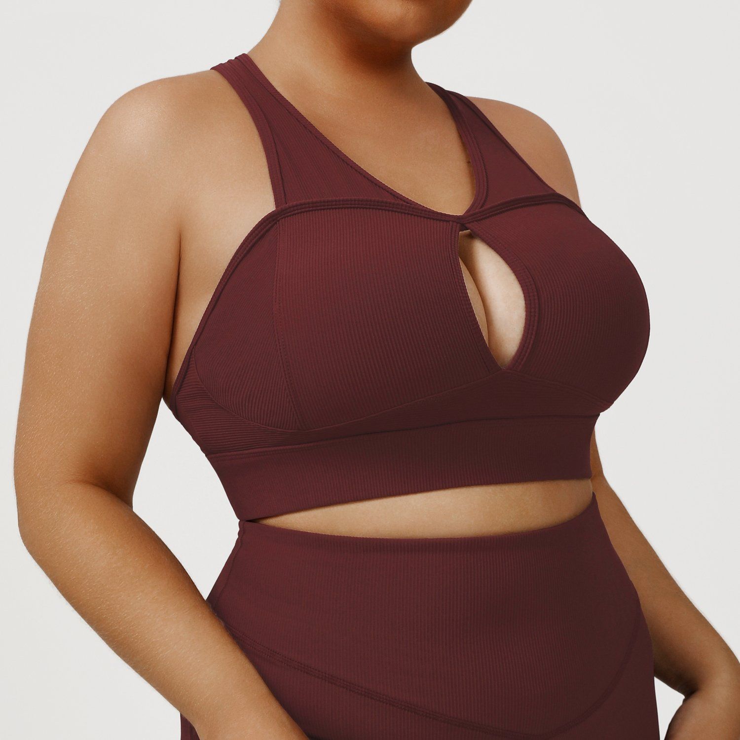 Sexy Back Fitness Tank for Plus Size Yoga Enthusiasts
