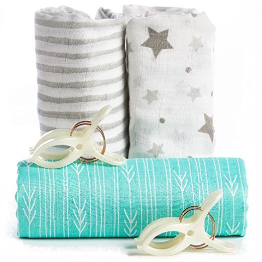 Swaddle Blanket Premium 100% Bamboo Muslin Wrap