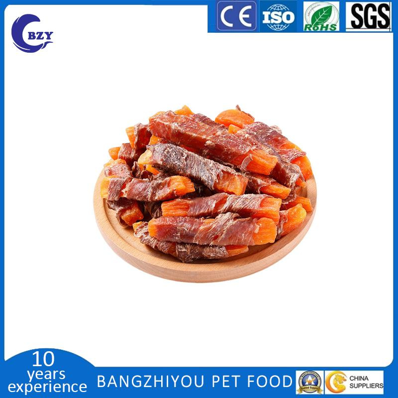 Factory Promotion Chicken and Duck Jerky Wrapped Around Sweet Potato Teething Stick Dog Snacks