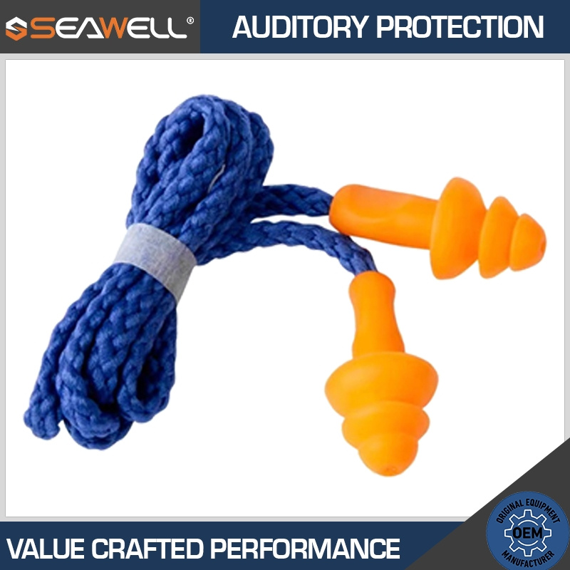 Reusable Washable Earsplug with Nylon Cord