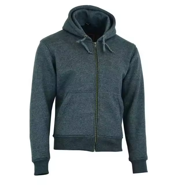 Zip Up Men's Hoodies Wholesale Best Selling Solid Color Basics Winter Wear Casual Style Blank Design 100% Cotton Men's Hoodies