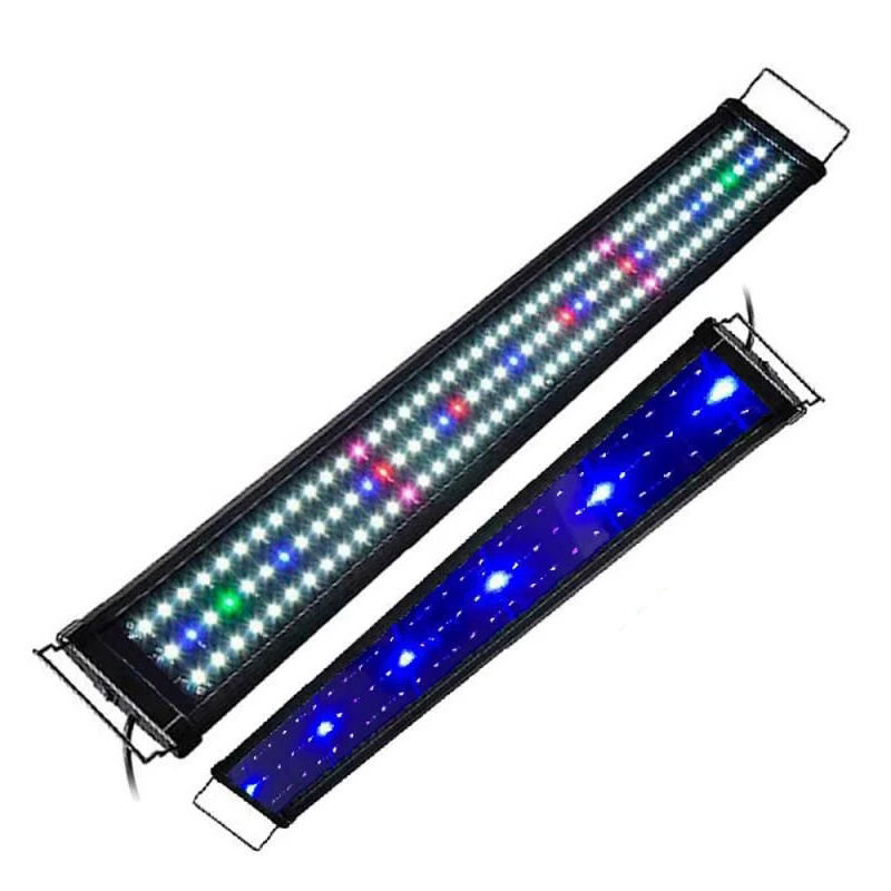 LED Aquarium Lamp Multi-Color Full Spectrum 30-120cm Super Slim Fish Tanks Accessories Aquatic Plant Marine Grow Lighting