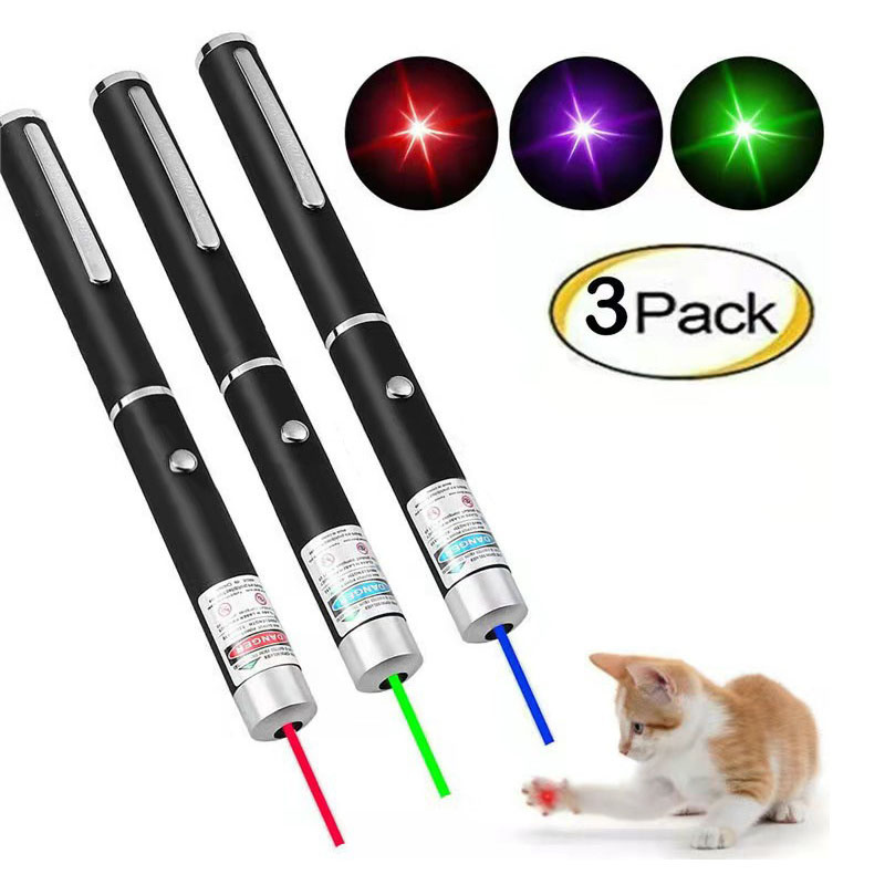 Hot Sell 3-Piece Cat Dog Toy LED Single-Point Laser Pointer (CFPTS25012)